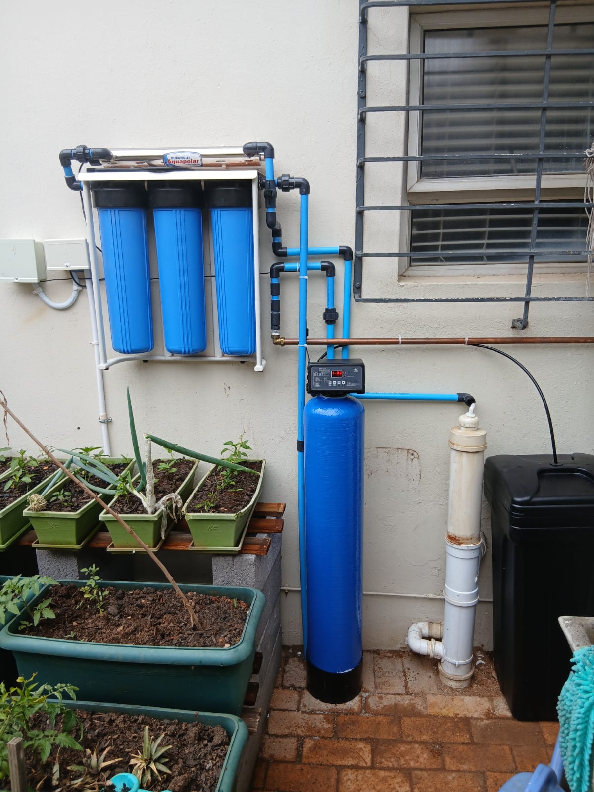 Complete water system installation